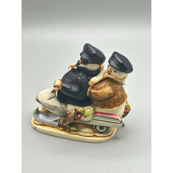 Harmony Kingdom 'Easy Slider' Snowman Snowmobile Figurine Made in England - Picture 3 of 12